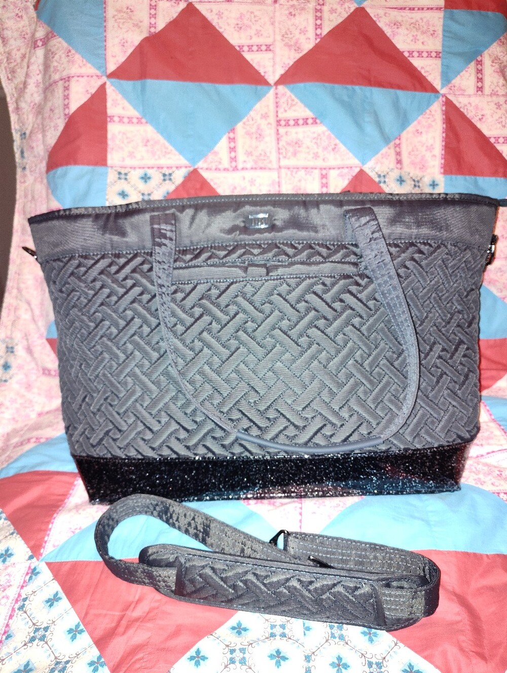 Lug Avion - Brushed Grey, Women’s Quilted Tote Bag